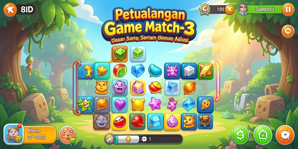 Gameplay seru dengan kombinasi permata di 8ID.