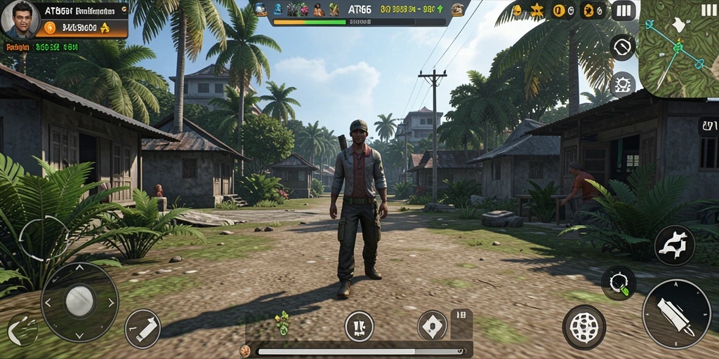 Tampilan gameplay AT866 yang realistis dan mendalam.