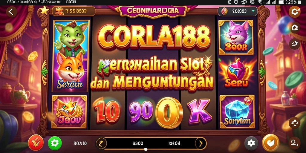 Tampilan gameplay slot yang menarik dan penuh warna di CORLA188.