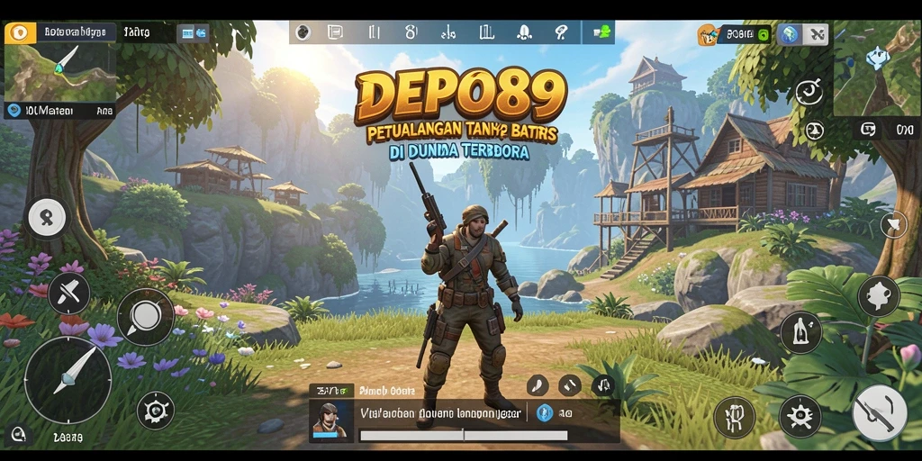 Tampilan gameplay DEPO89 yang menakjubkan dalam dunia terbuka.