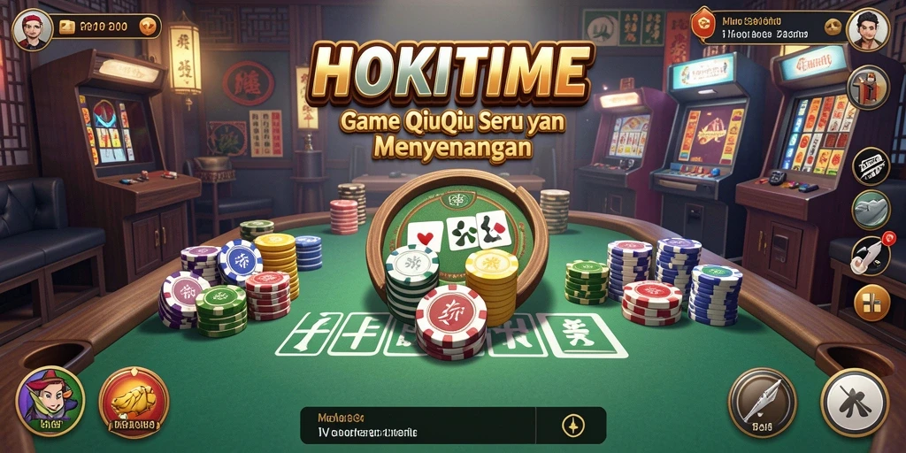 Tampilan seru HOKITIME dalam permainan QiuQiu.