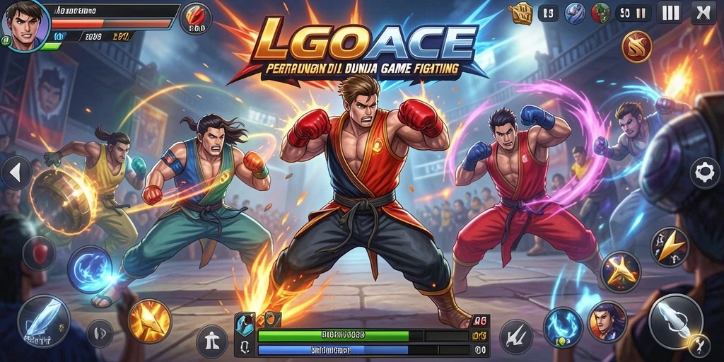 Tangkapan layar LGOACE menampilkan pertarungan action-packed yang mendebarkan.