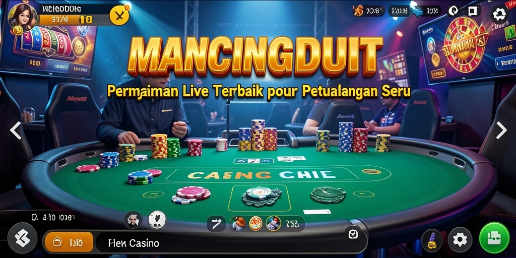 Screenshot gameplay MANCINGDUIT yang menampilkan sesi Live Casino yang seru.