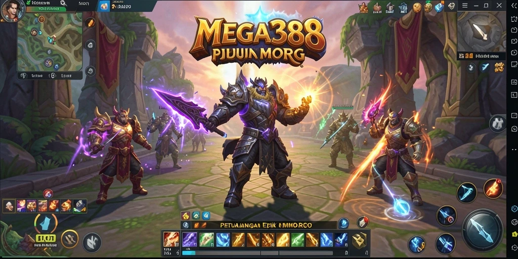 Screenshot MEGA388 menampilkan aksi gameplay yang menarik di dunia MMORPG.