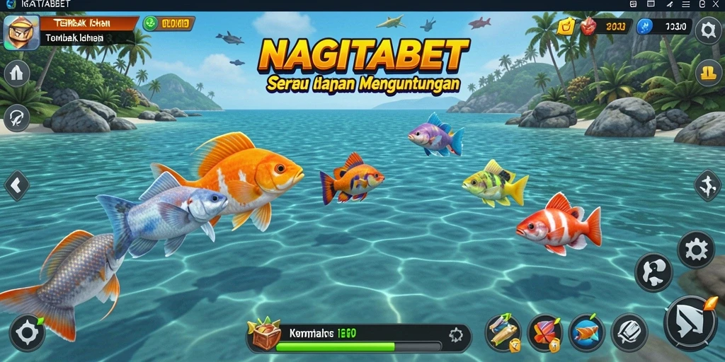Gameplay seru Tembak Ikan di NAGITABET dengan grafis menawan.