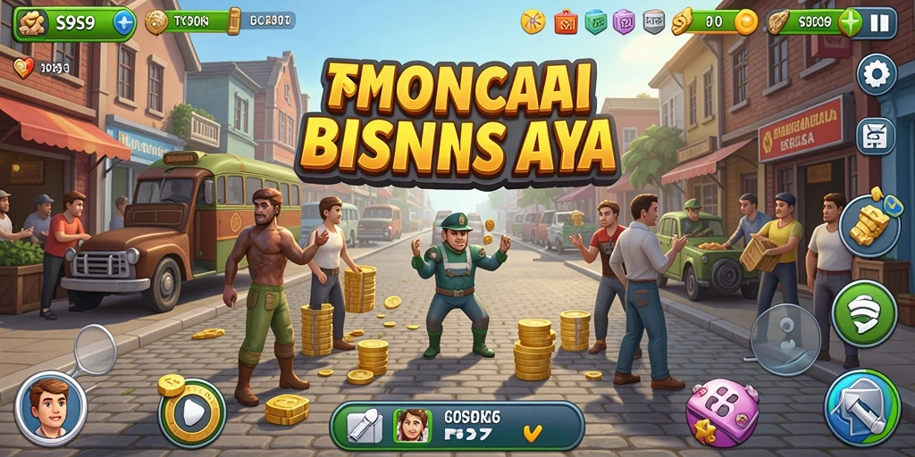 Tampilan Gameplay Seru dalam S9S9 yang Menonjolkan Elemen Tycoon.