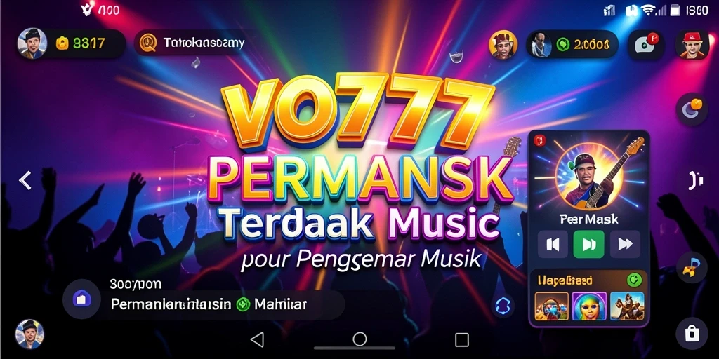 Tampilan gameplay menarik yang menunjukkan aksi permainan musik.
