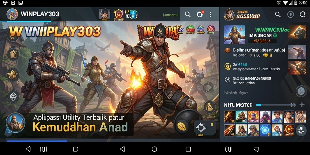 Screenshot WINPLAY303 yang menunjukkan antarmuka yang intuitif dan fitur unggulan.