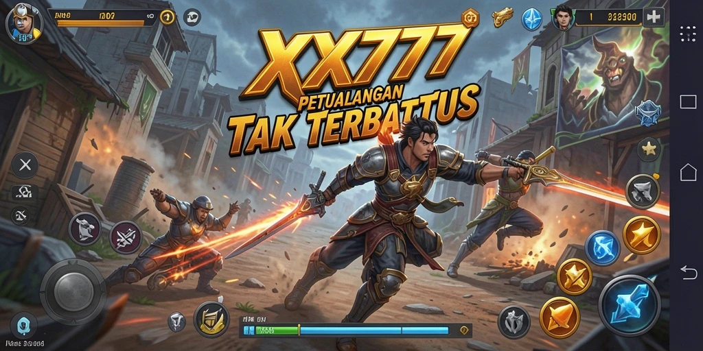 Tampilan gameplay XXX777 yang mendebarkan saat pertarungan berlangsung.